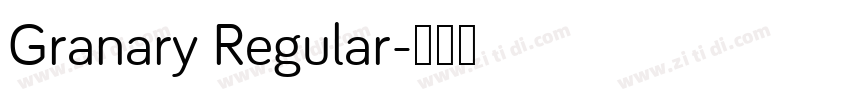 Granary Regular字体转换